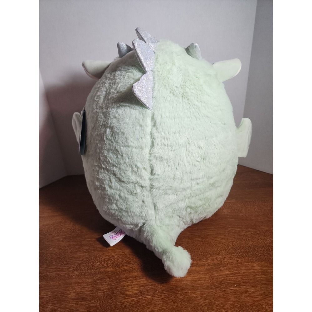 Squishmallows FuzzAMallows Drew the Mint Green Dragon 12" NWT - Picture 3 of 5